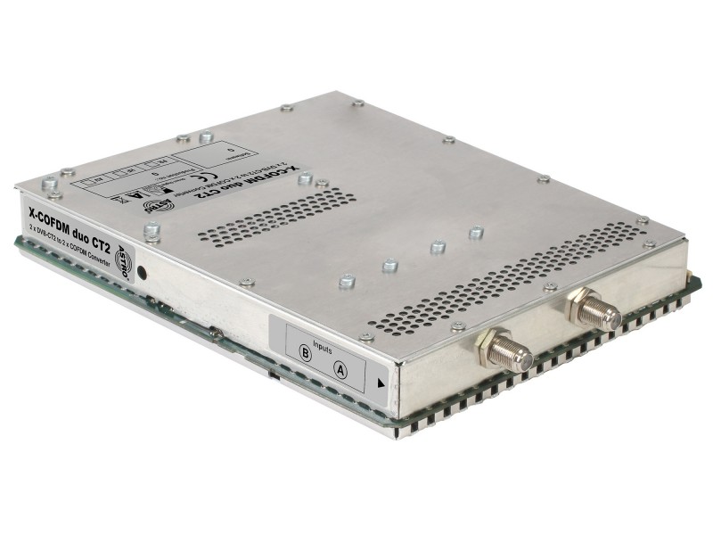 Product: X-COFDM duo CT2, Signal converter DVB-C, DVB-T or DVB-T2 into COFDM